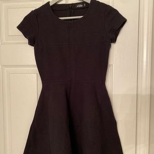 Kate Spade Saturday Black Short Sleeve Fit and Flare A-Line Dress XS